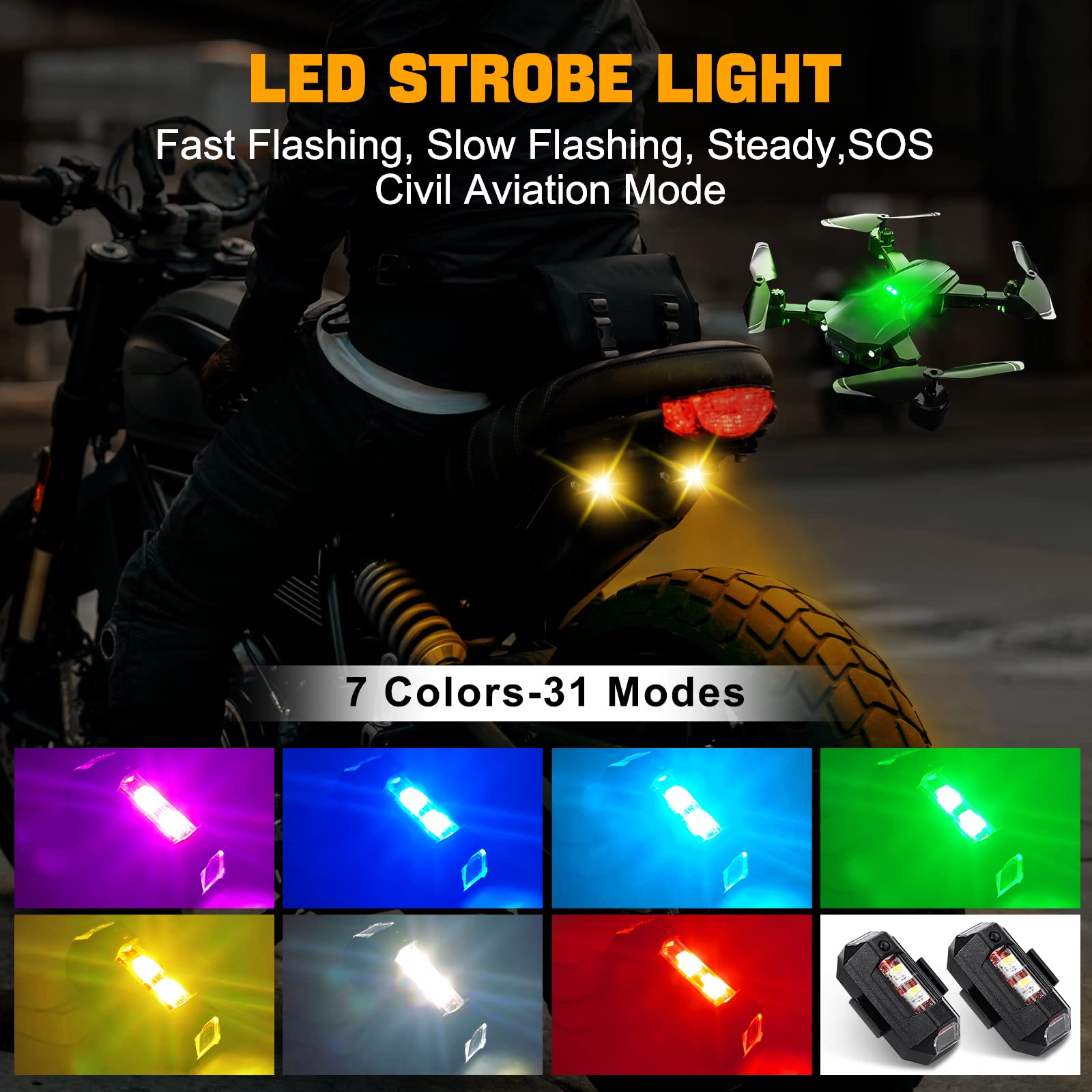 Motorcycle Lights Drone Strobe – Drone Strobe Light recenzja i cena