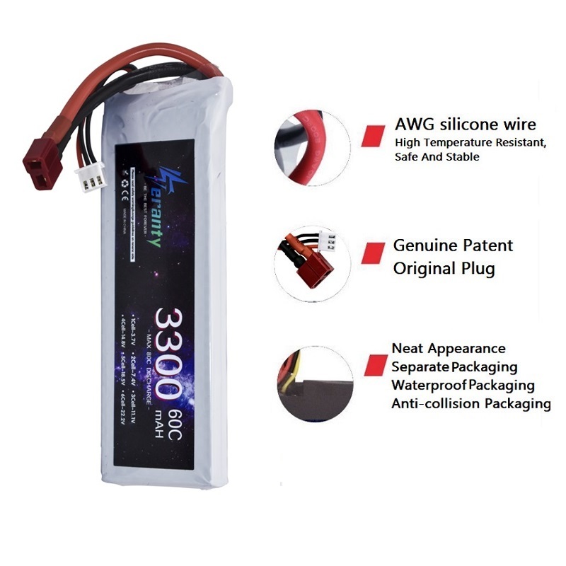 2S 7.4V LiPo Battery 3300mAh 6 – Drone Battery Adapter recenzja i cena