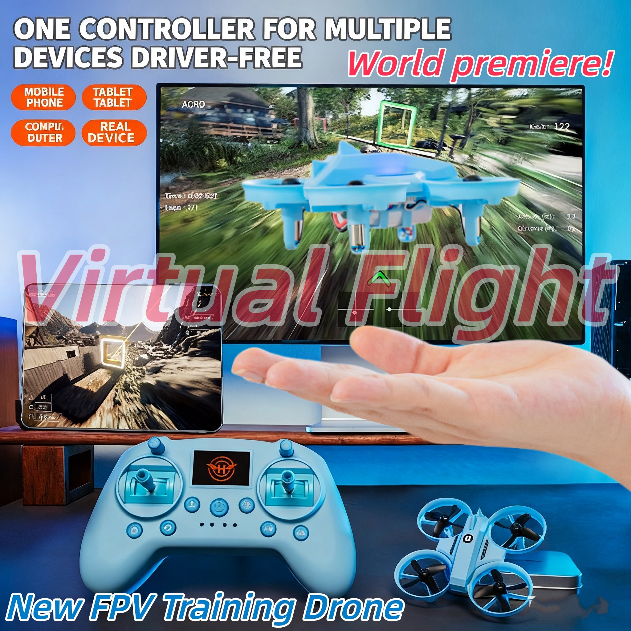 V4 Mini Drone Folding Storage  – Drone Tablet Mount recenzja i cena