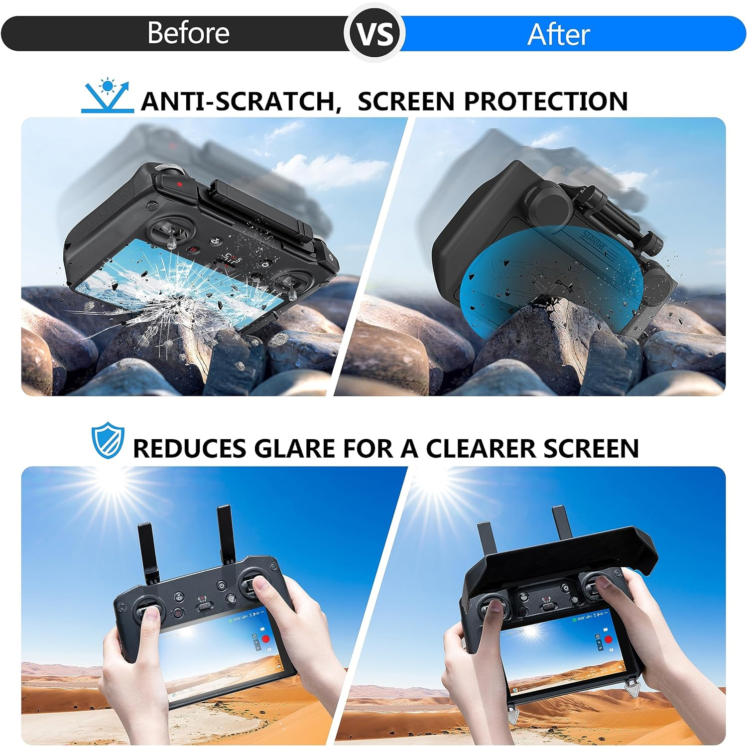 2-in-1 Sun Hood & Joystick Cov – Drone Controller Hood recenzja i cena
