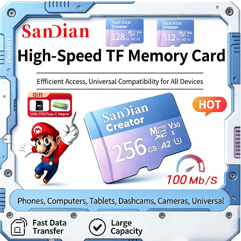 Mini SD Memory Card 128GB 256G – Drone Strobe Light recenzja i cena